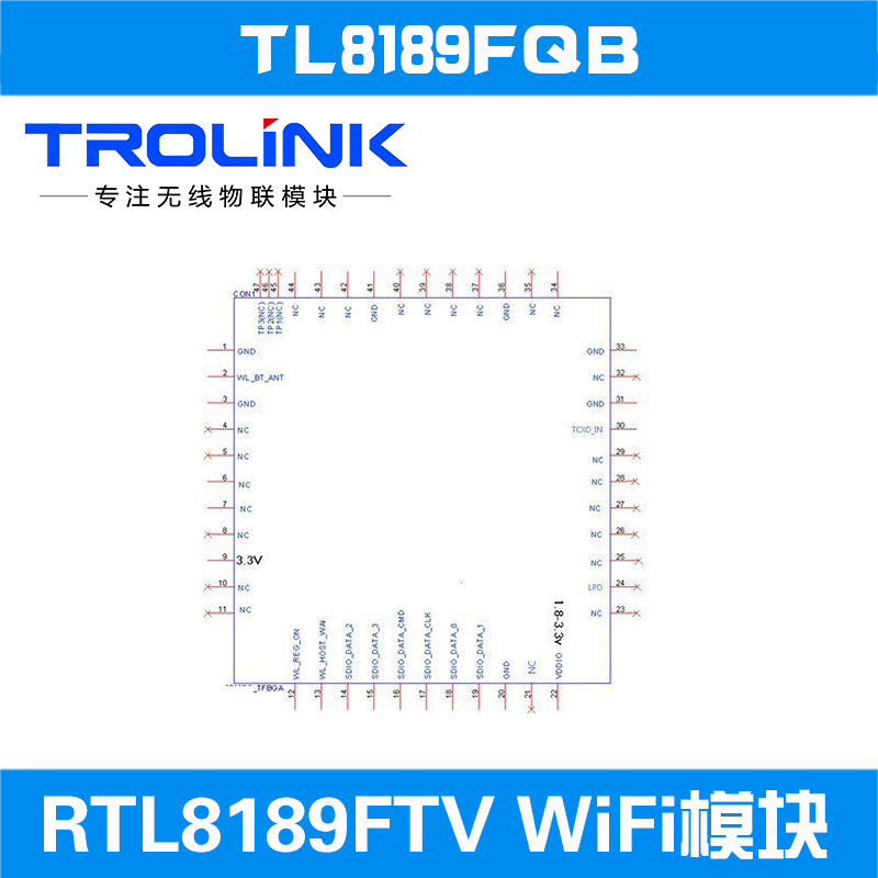 网卡模块 WiFi模块 无线RTL8189FTV模块方案图片