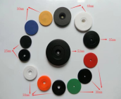 RFID标签ABS钱币卡NTAG215圆形卡nfc手机识别卡游戏币无源射频卡