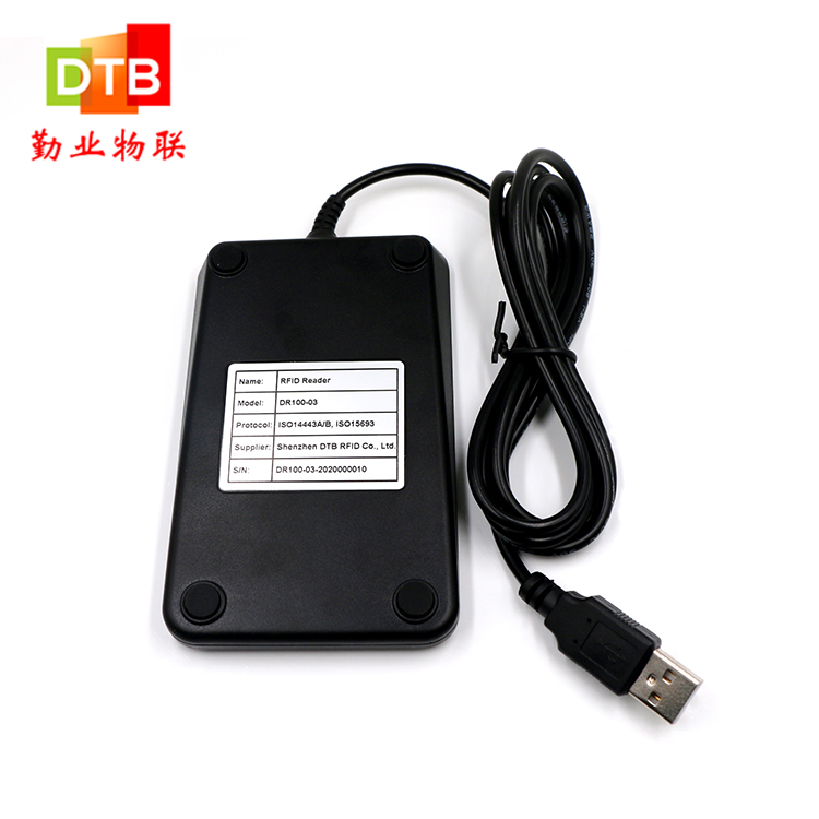 厂家直销 非接触式 桌面型nfc读写器ic id高频hf读写器 usb读卡器图片