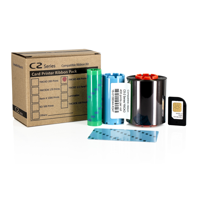 可得 HITI兼容色带 CS200 YMCKO 彩色 400张 适用于 CS200 CS200e CS220e CS290e 证卡打印机图片