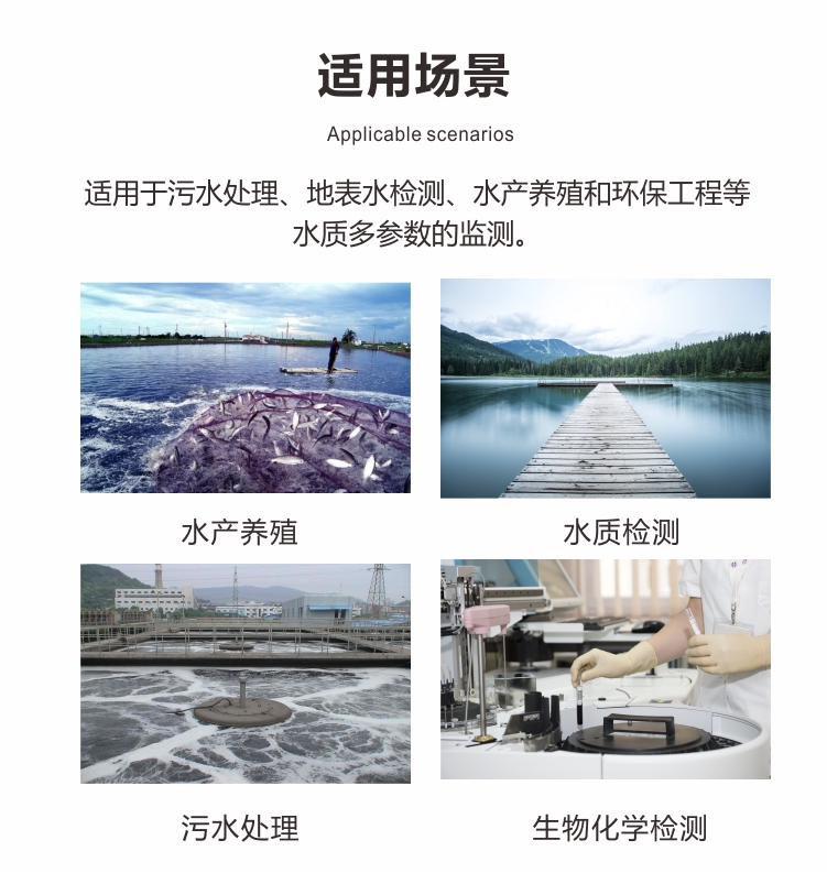 在线水质监测仪温度/pH/溶解氧/浊度/电导率多参数显示图片