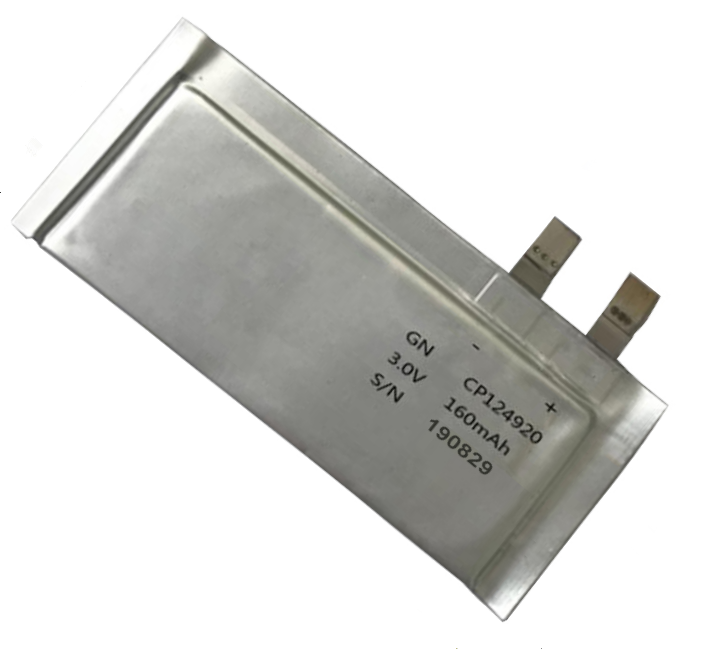 CP124920 160mAh 3V 超薄锂锰软包电池图片
