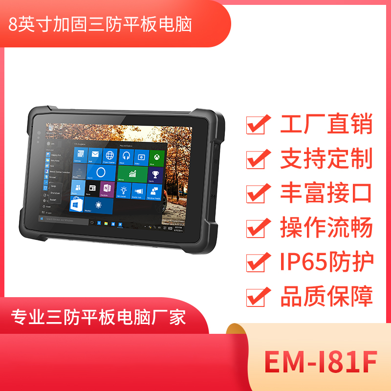 8寸工业三防平板电脑 EM-I81F机型 图片