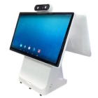 捷宝15.6寸安卓双屏机人脸识别扫码支付设备 80mm热敏打印