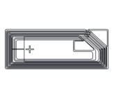 26x11mm 高频 RFID Ntag 干 Inlay