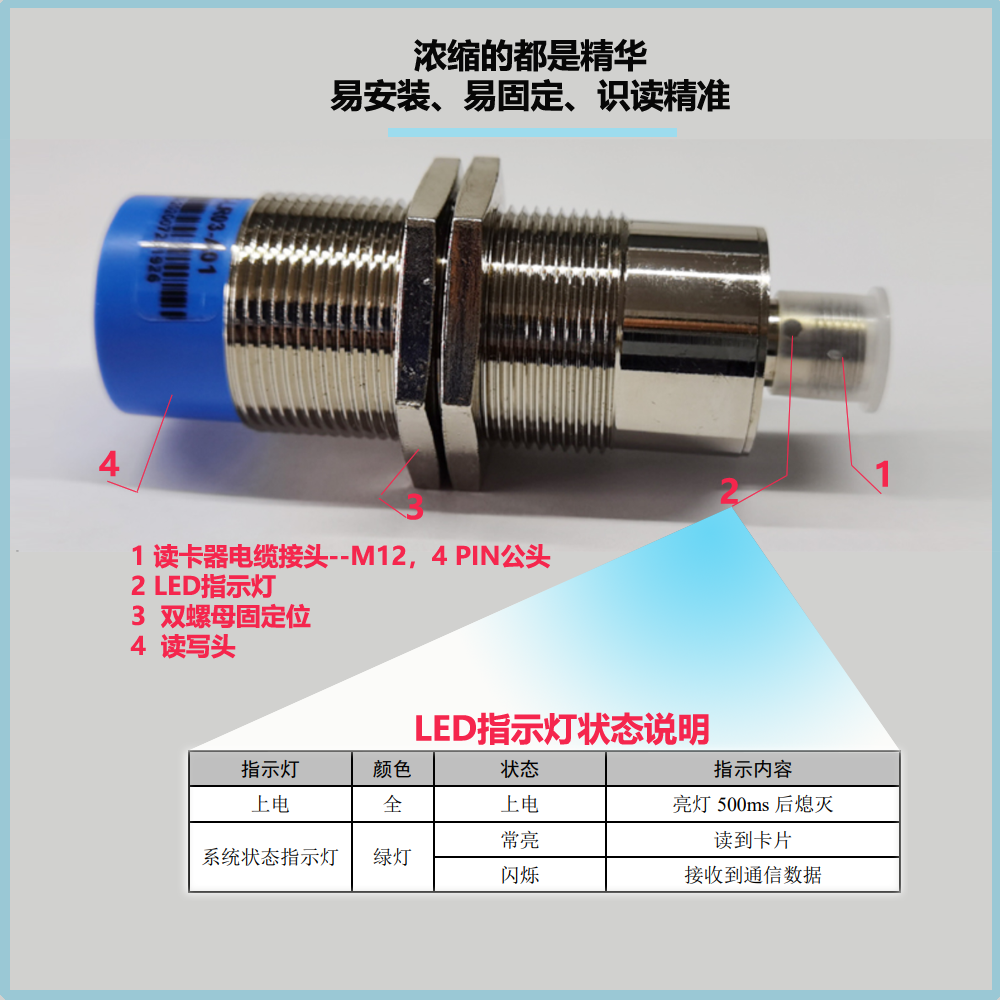 RS232(Modbus RTU)工业机器人RFID阅读器CK-LR03-B01图片