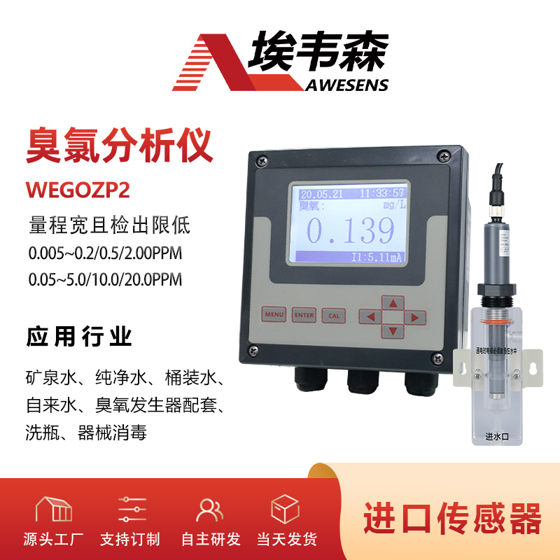 埃韦森机械消毒在线臭氧分析仪WEGOZP2图片