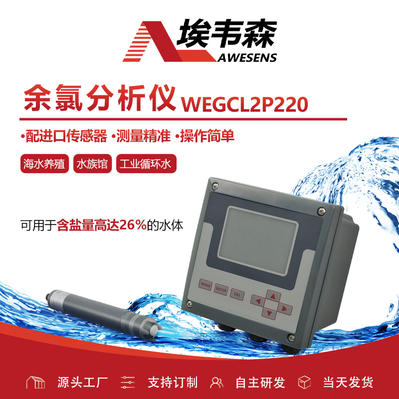 埃韦森海水养殖余氯在线分析检测仪WEGCL2P220图片