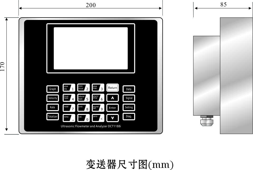 0.5级多功能插入式超声波流量计DCT1188W图片