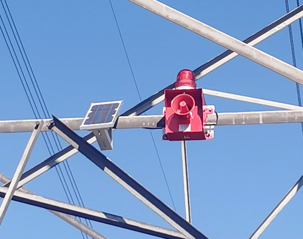 电力安全语音提示器 电力安全警示器 电网声光报警器图片