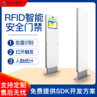 RFID通道门仓库物资管理防盗门带人脸识别无障碍通行智能门禁系统