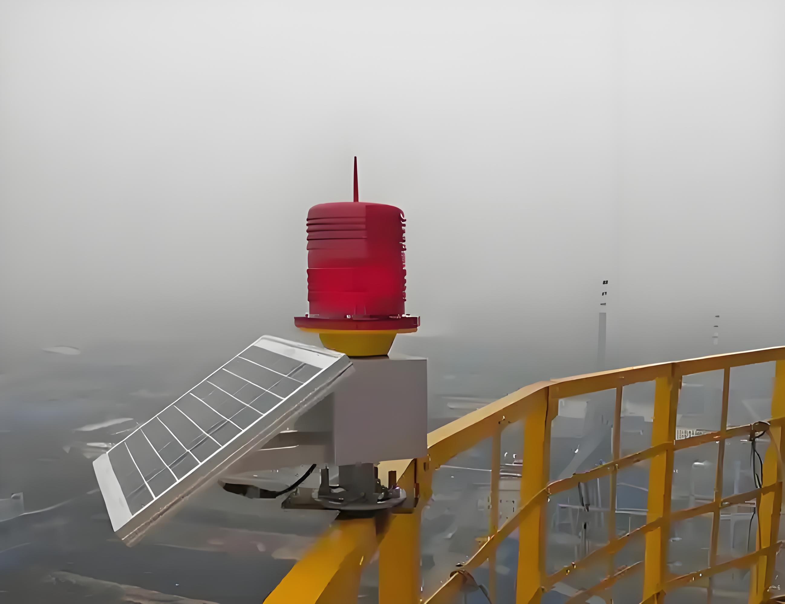 无线同步航空障碍灯 低空防飞行物警示装置高空警示解决方案图片