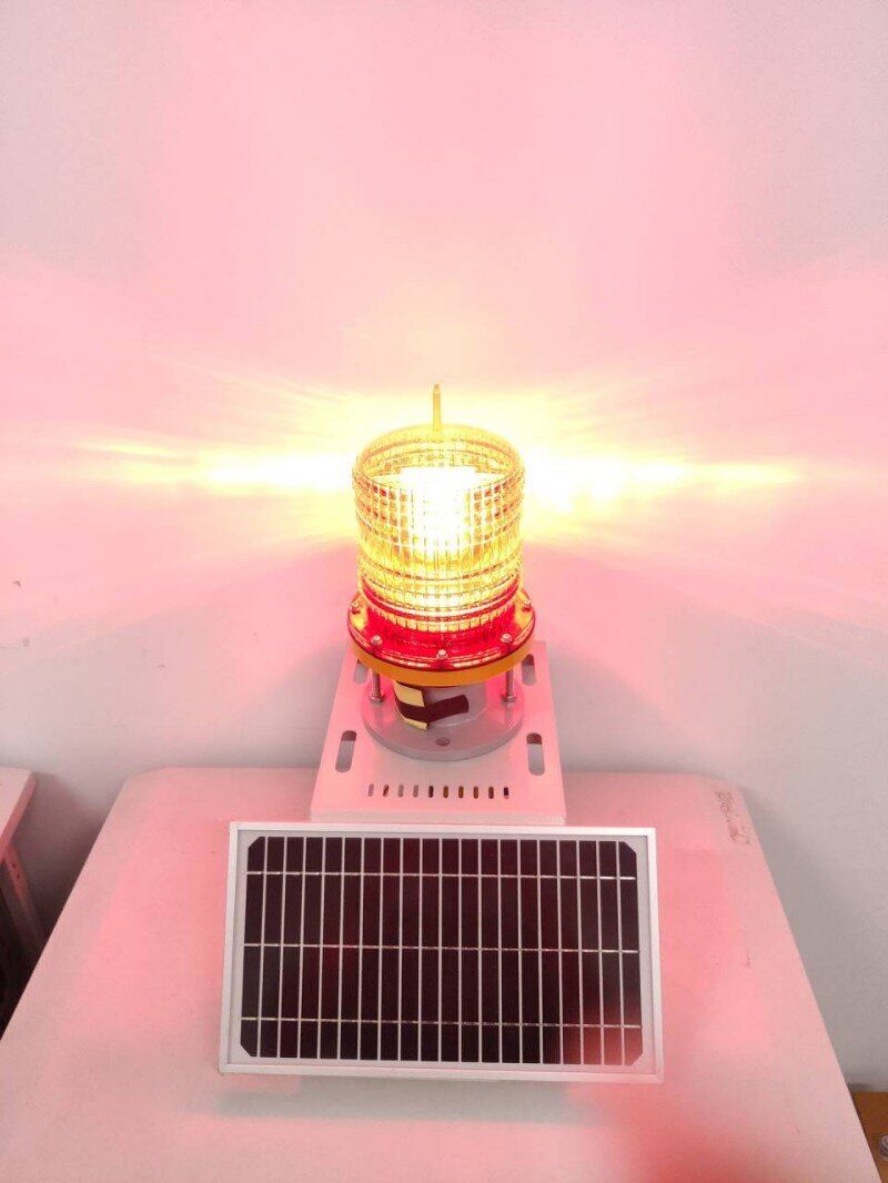 无线同步航空障碍灯 低空防飞行物警示装置高空警示解决方案图片