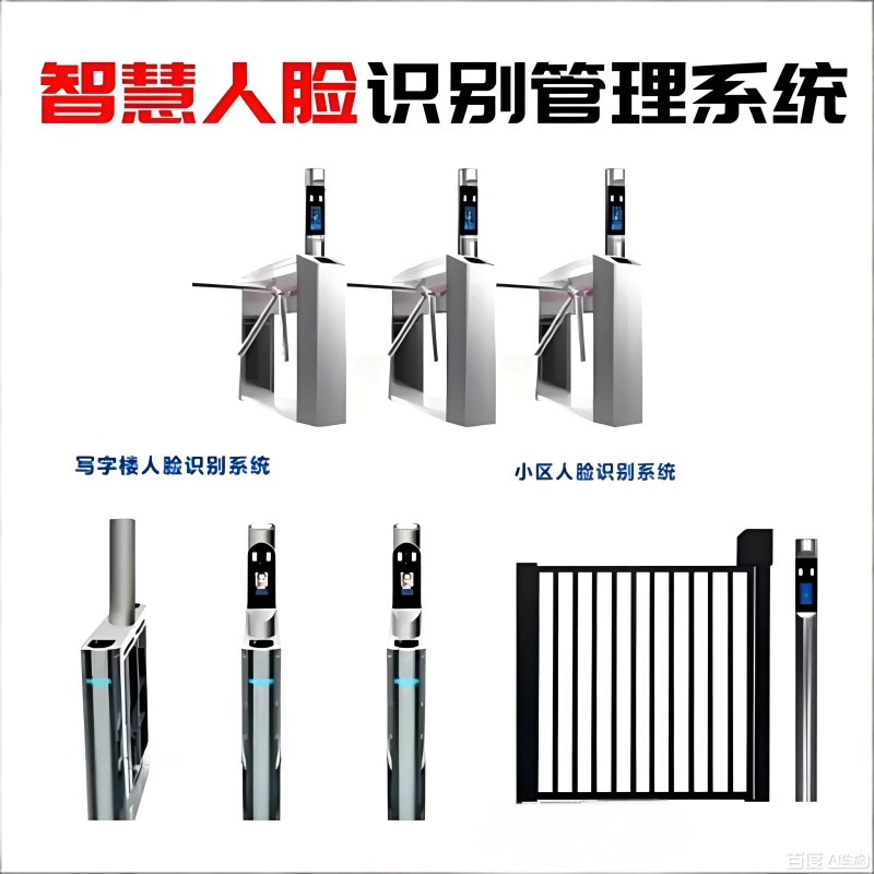 西莫罗人脸识别通道闸机食堂办公楼门禁系统图片