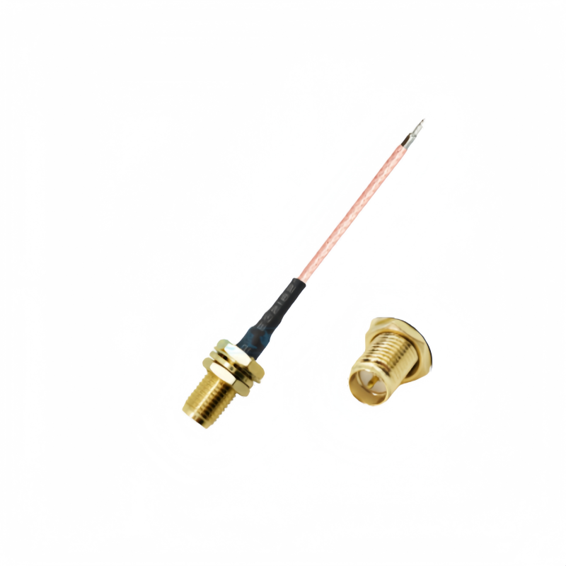 天线转接线 射频同轴线 SMA 母头外螺内针转剥线 RG178 线长150mm 4件套 RF射频连接线 适用所有射频发射 / 接收通信系统图片