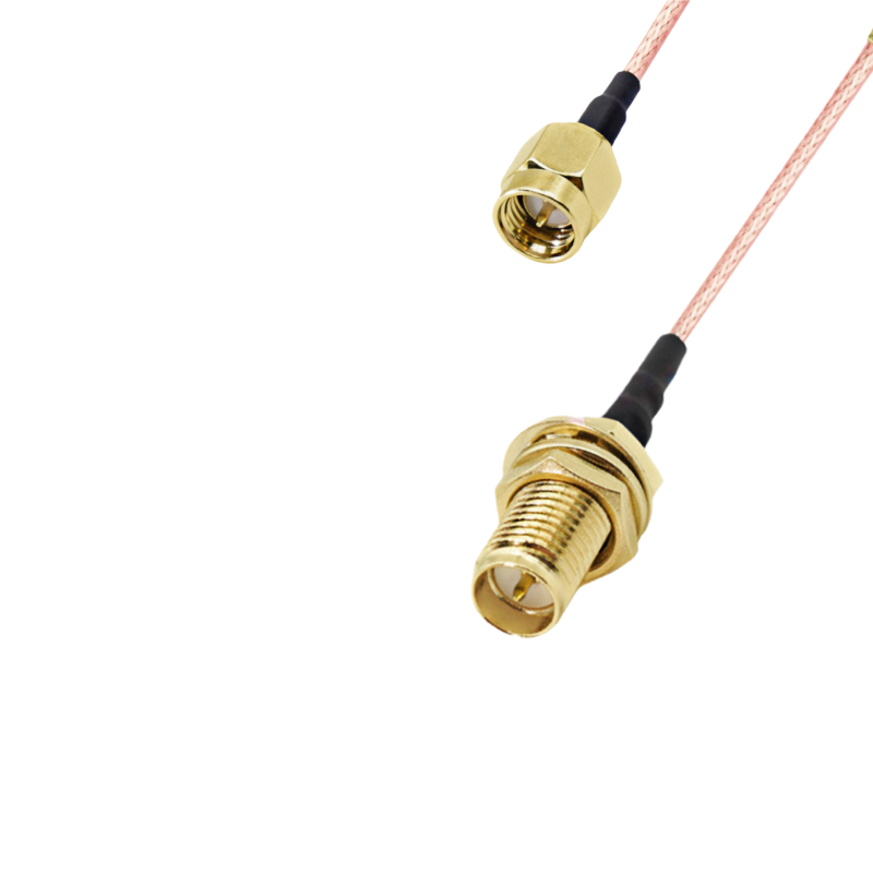 天线转接线 射频同轴线 SMA 母头外螺内针转公头内螺内针 RG178 线长150mm 4件套 RF射频连接线 适用所有射频发射 / 接收通信系统图片