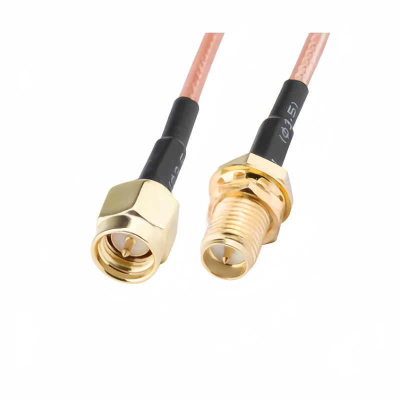 天线转接线 射频同轴线 SMA 母头外螺内针转公头内螺内针 RG178 线长150mm 4件套 RF射频连接线 适用所有射频发射 / 接收通信系统图片