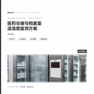 医药仓储与档案室温湿度监测解决方案