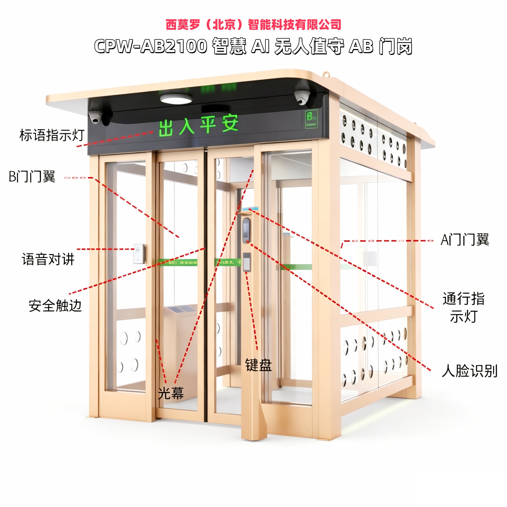 无人值守门岗道闸现场图片AB门禁系统图片