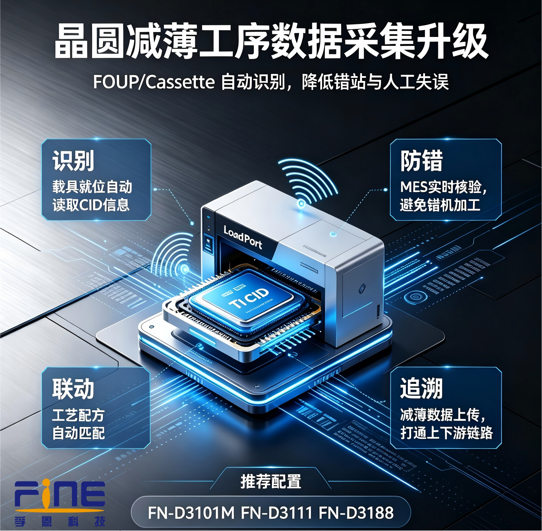 从 “减薄” 到 “智薄”|孚恩低频 RFID 赋能晶圆减薄工序精准追溯图片