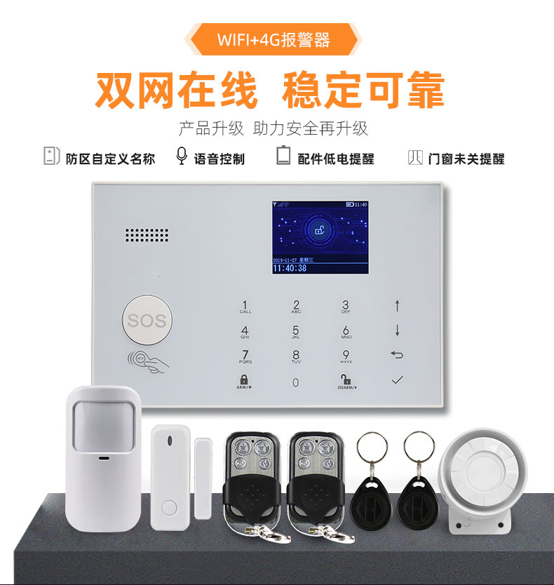 wifi+4g报警器