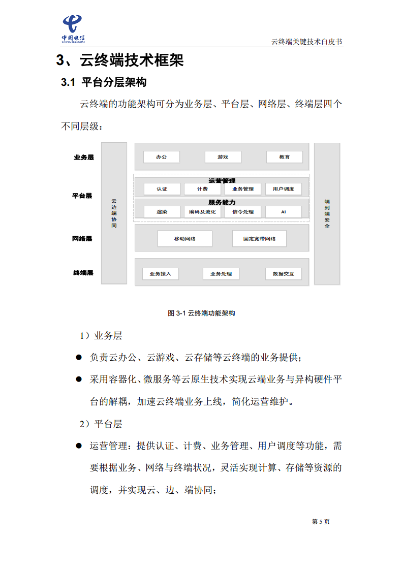 云终端关键技术白皮书(2021)图片