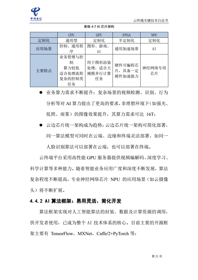 云终端关键技术白皮书(2021)图片