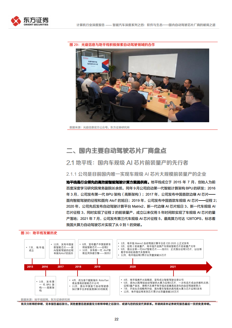 智能汽车深度系列之四:软件与生态——国内自动驾驶芯片厂商的破局之道图片