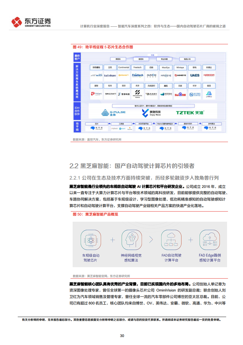 智能汽车深度系列之四:软件与生态——国内自动驾驶芯片厂商的破局之道图片