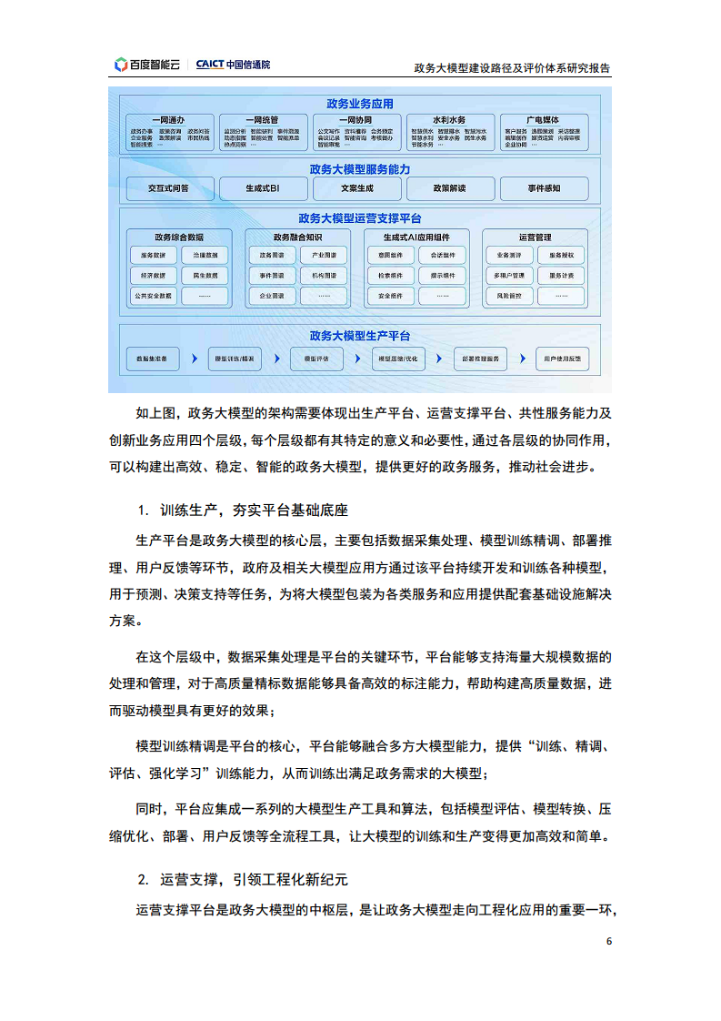 政务大模型建设路径及评价体系研究报告图片