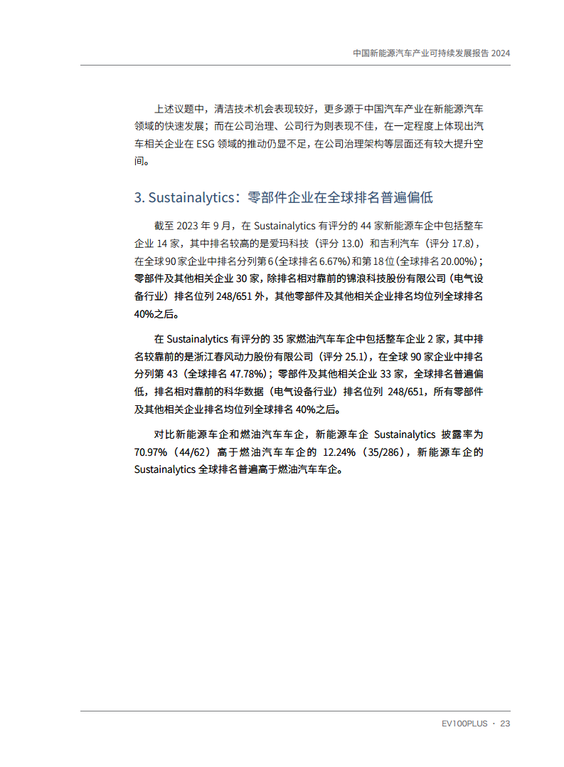 中国新能源汽车产业可持续发展报告2024图片