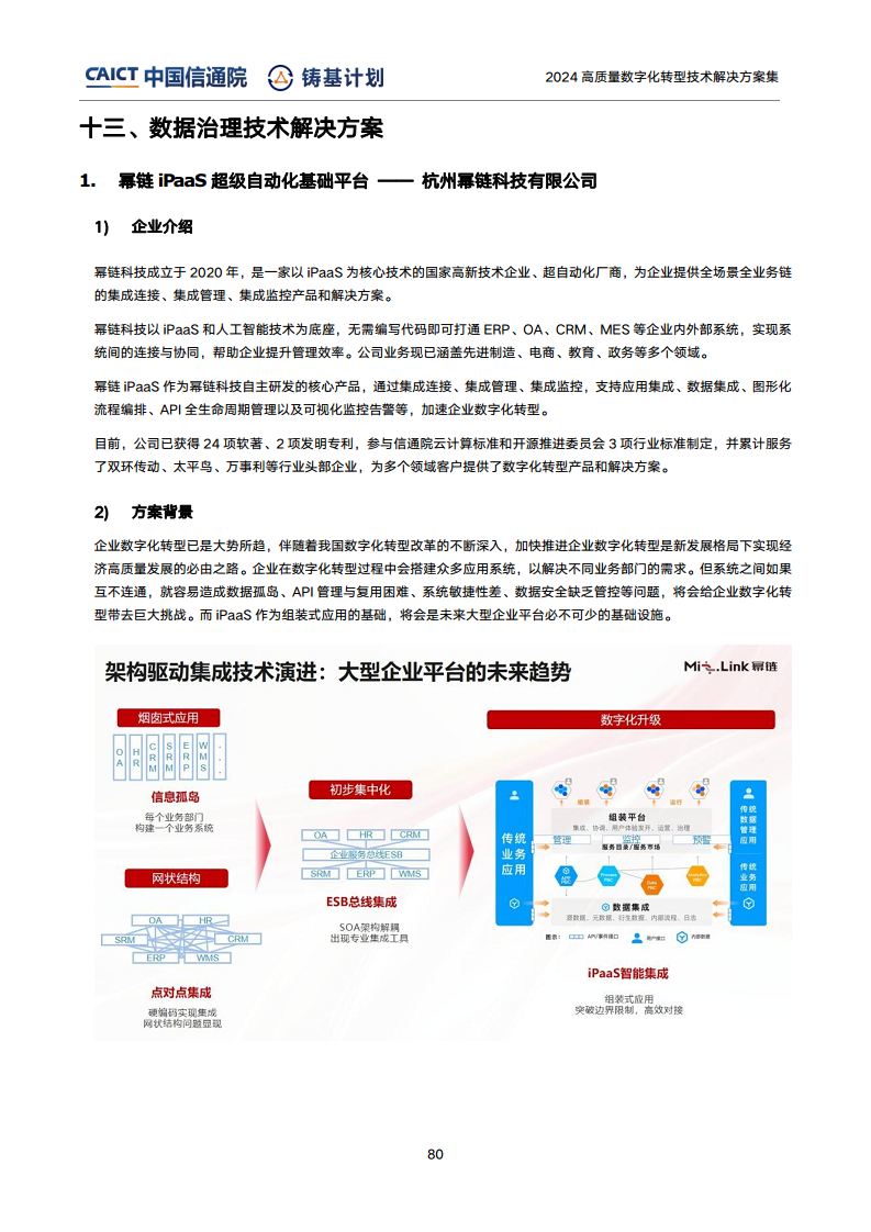 高質(zhì)量數(shù)字化轉(zhuǎn)型技術(shù)解決方案集（2024上半年度）圖片