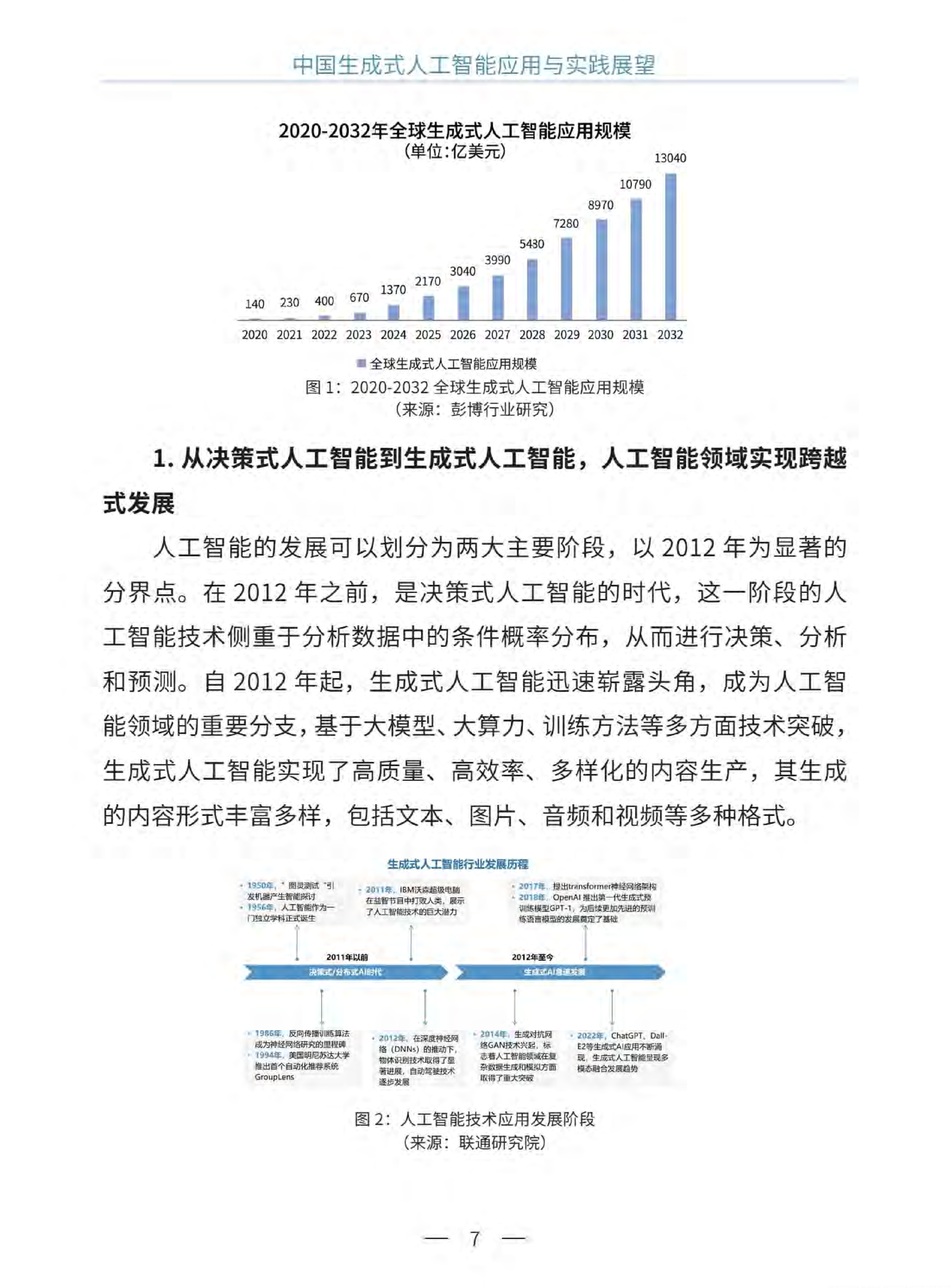 中國生成式人工智能應(yīng)用與實踐展望2024（中英文）  圖片