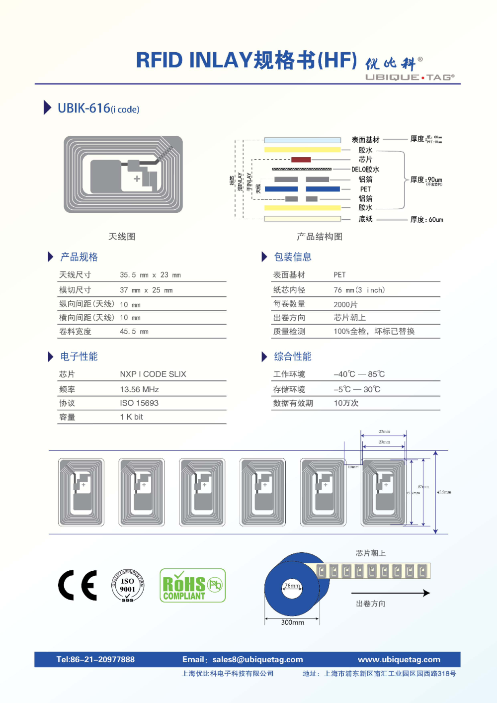 RFID高频Inlays图片