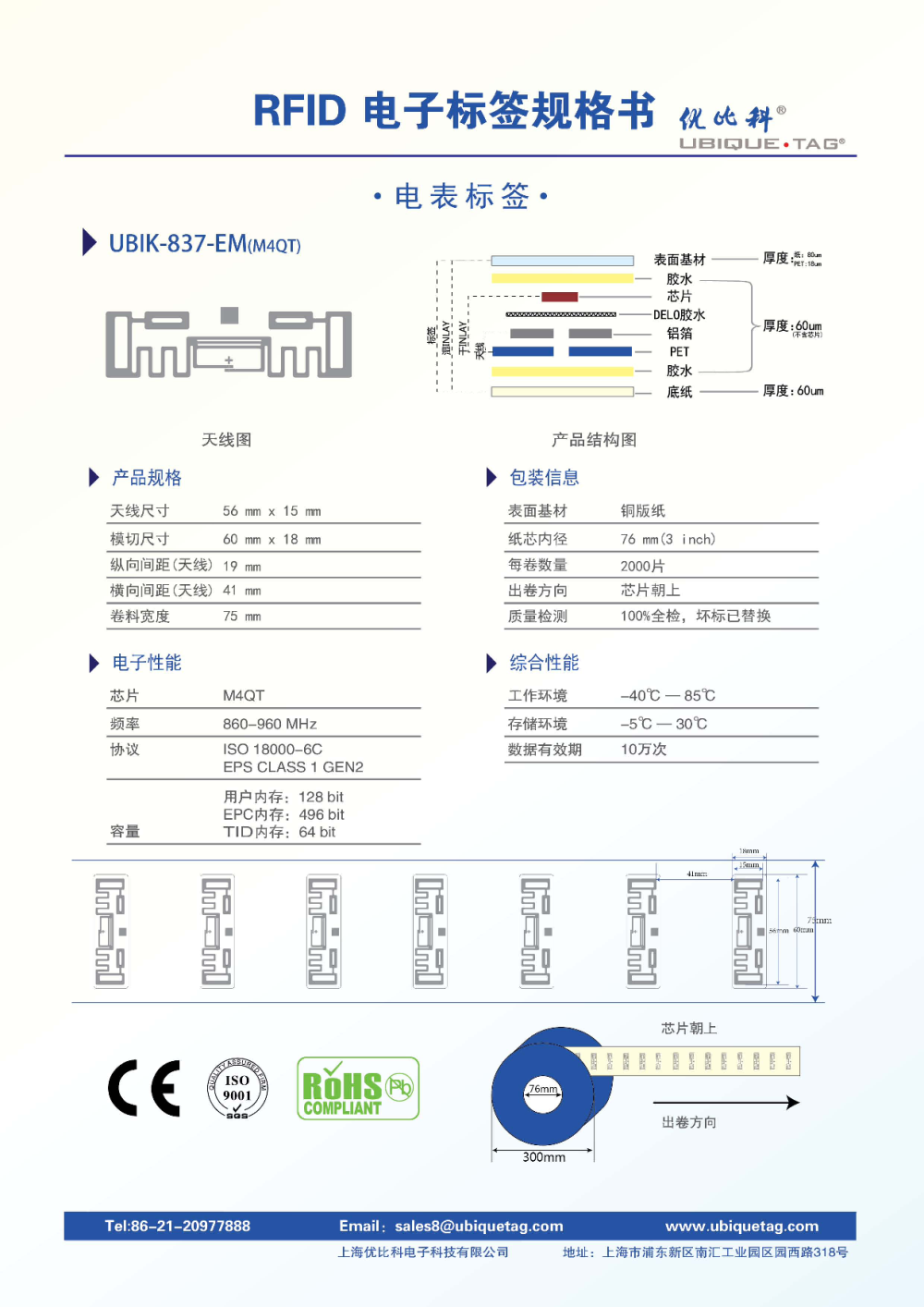 RFID电子标签-电表标签图片