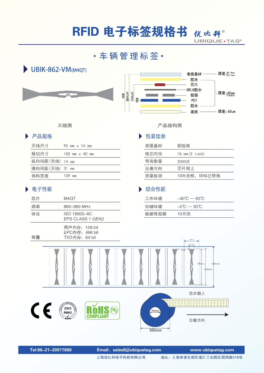 RFID电子标签-车辆管理标签图片