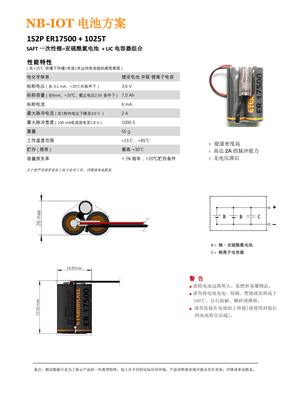 NB-IOT电池方案图片