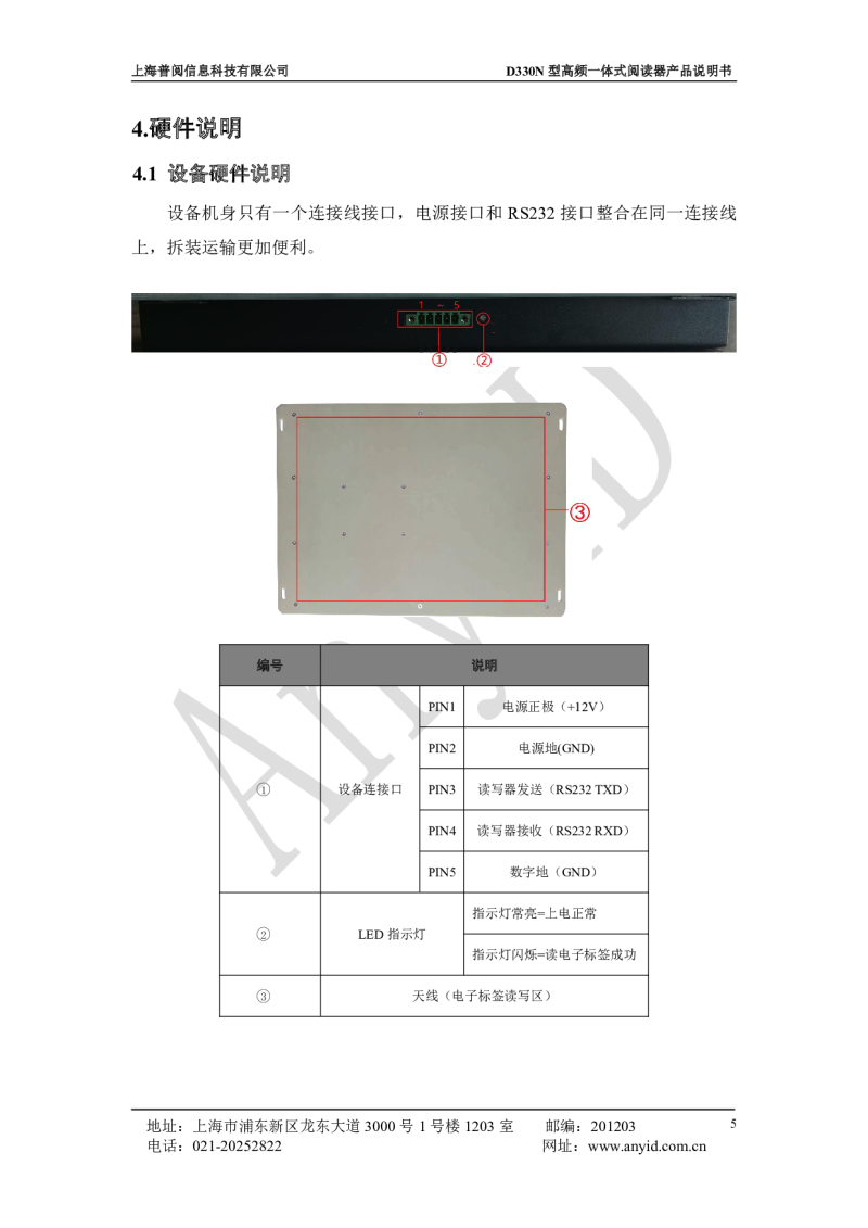 D330N型高频一体式阅读器 图片