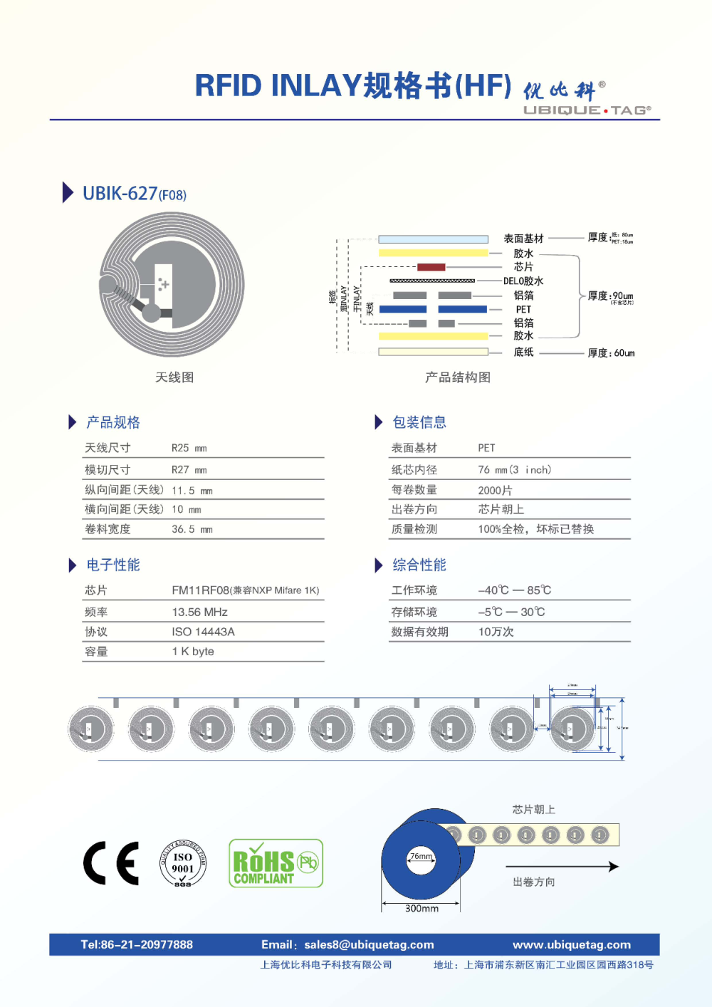 RFID高频Inlays图片