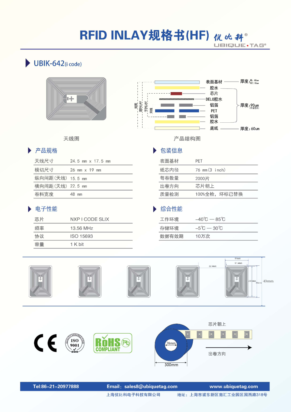 RFID高频Inlays图片