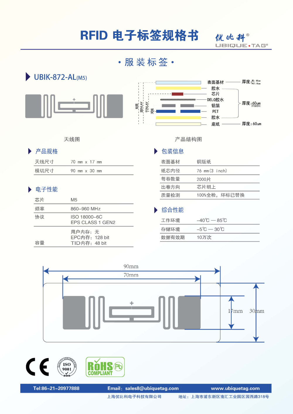 RFID电子标签-服装标签图片