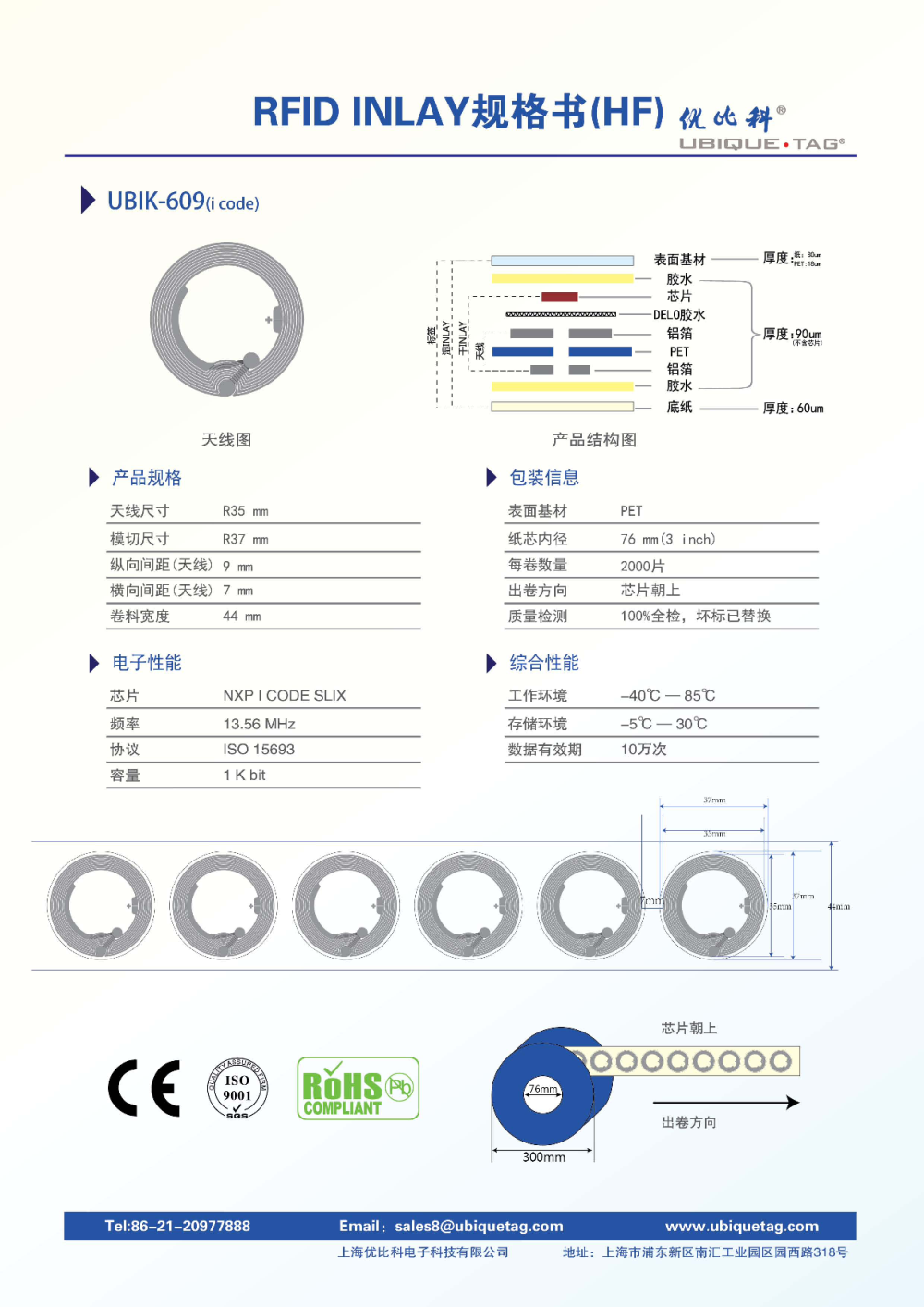 RFID高频Inlays图片