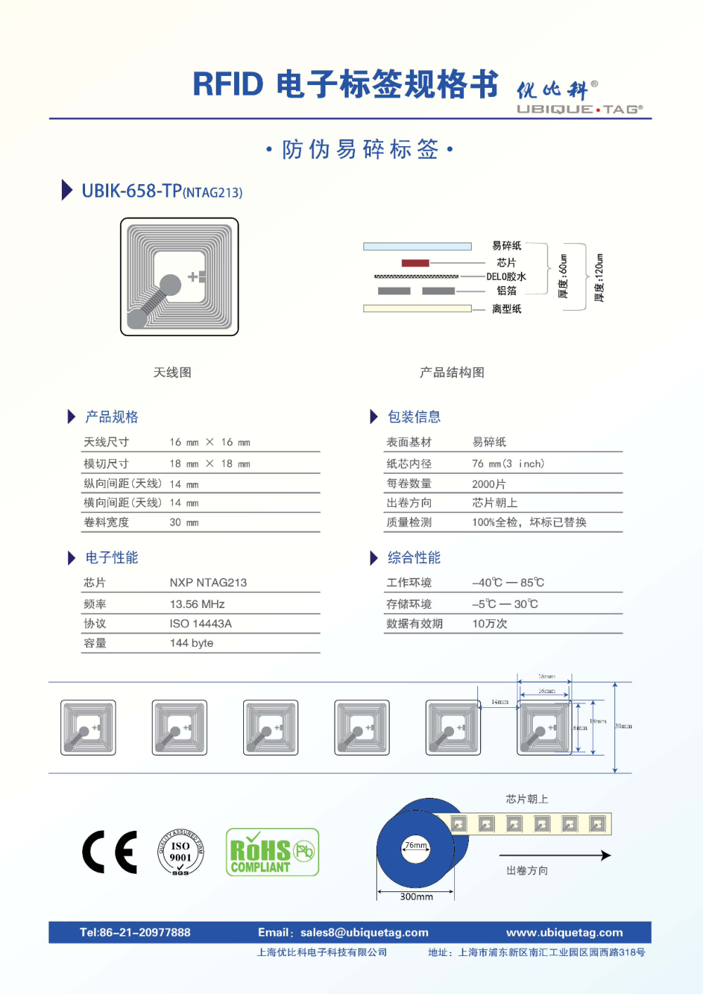 RFID电子标签-防伪易碎标签图片