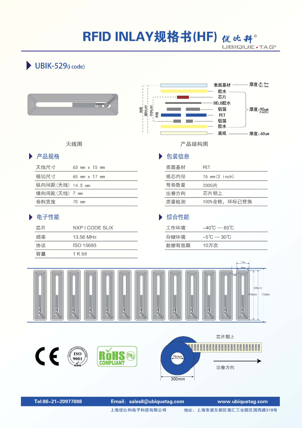 RFID高频Inlays图片