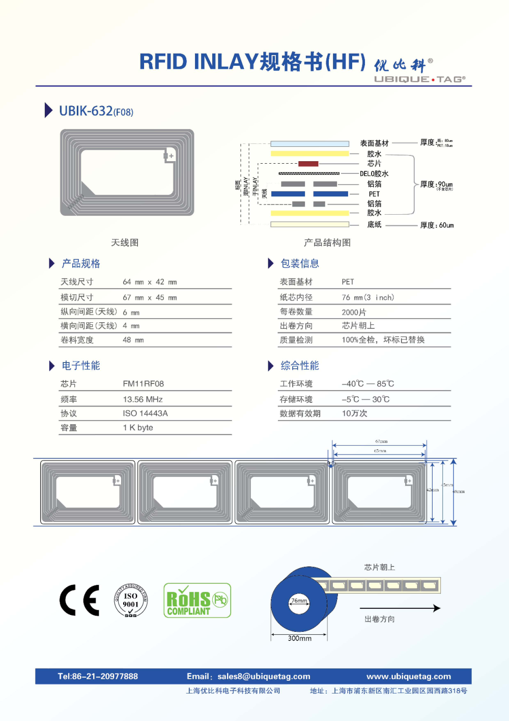 RFID高频Inlays图片