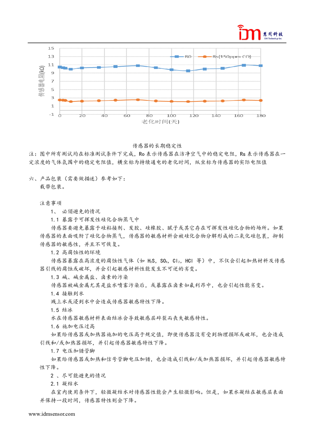 CO气体传感器（抗酒精干扰） SQD1003图片