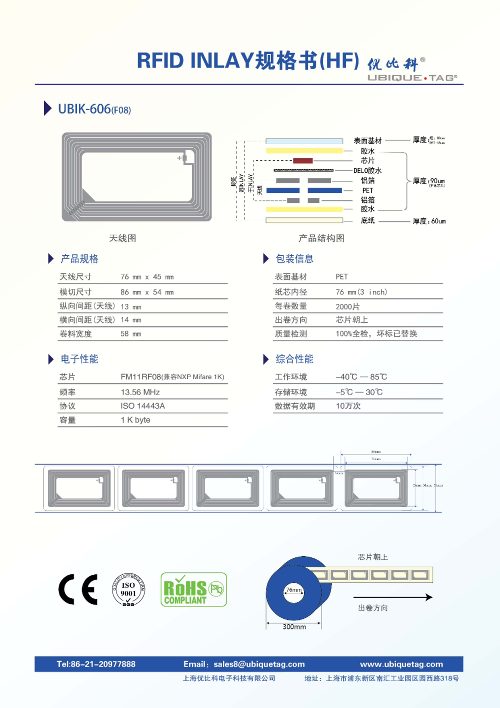 RFID高频Inlays图片