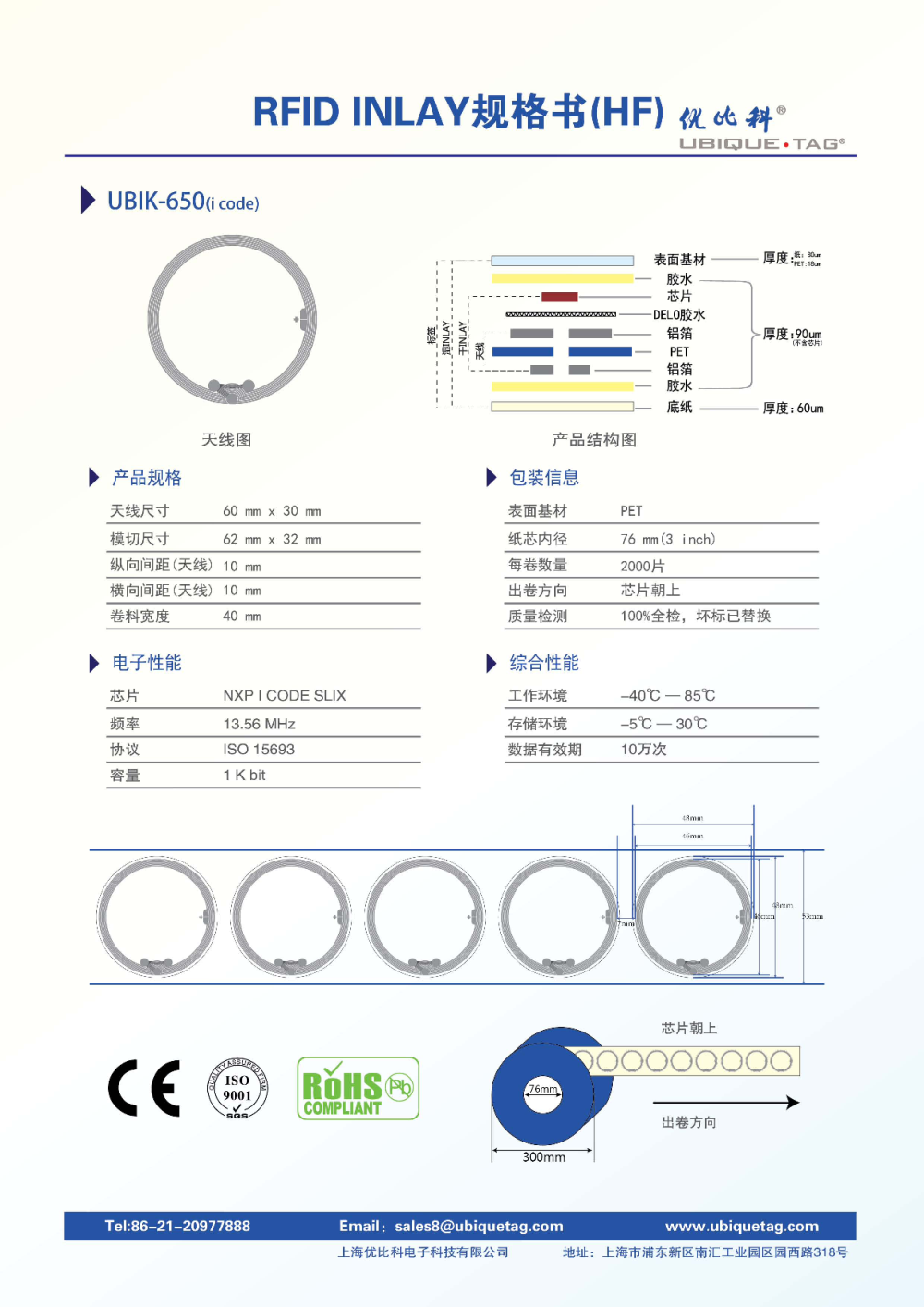 RFID高频Inlays图片