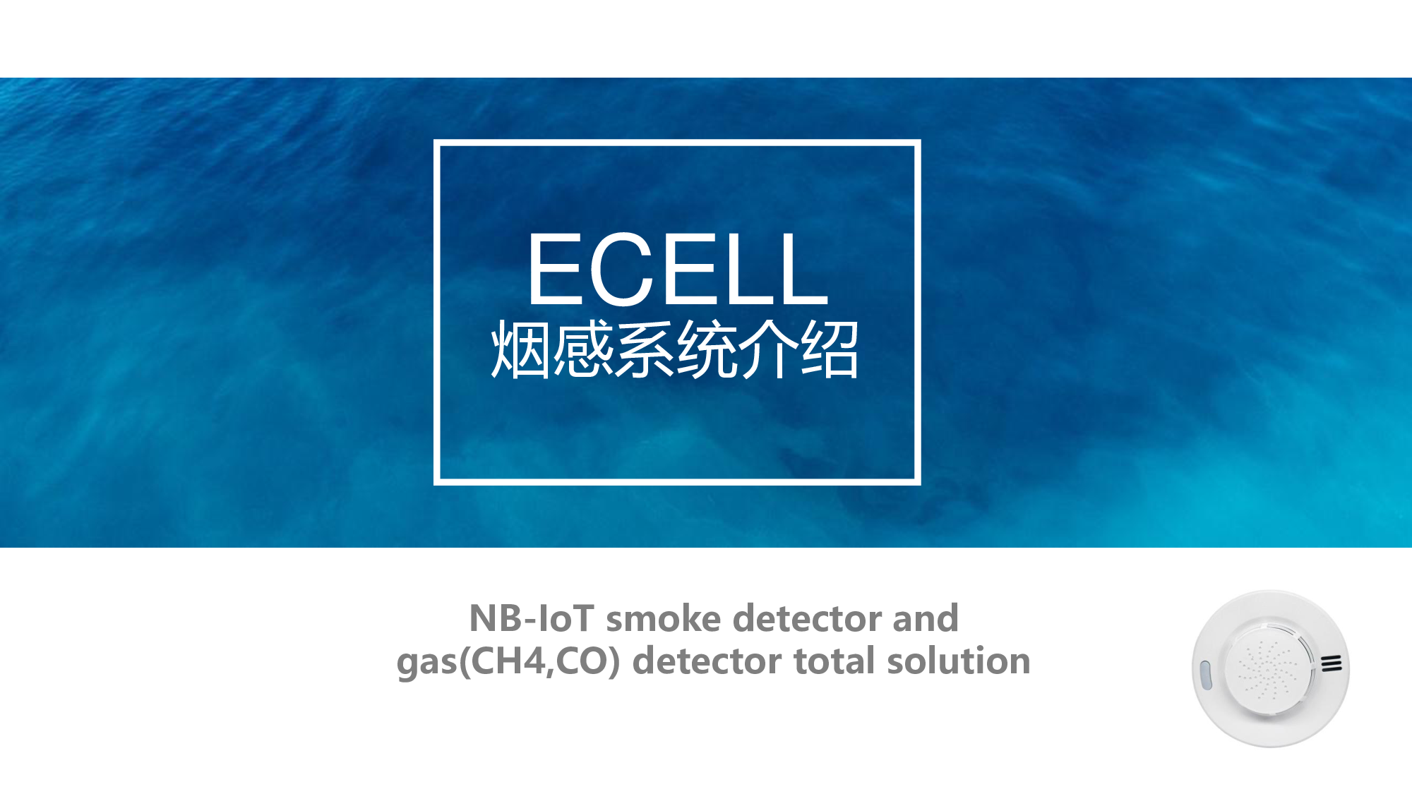 （易赛）NB-IoT烟感报警器解决方案图片