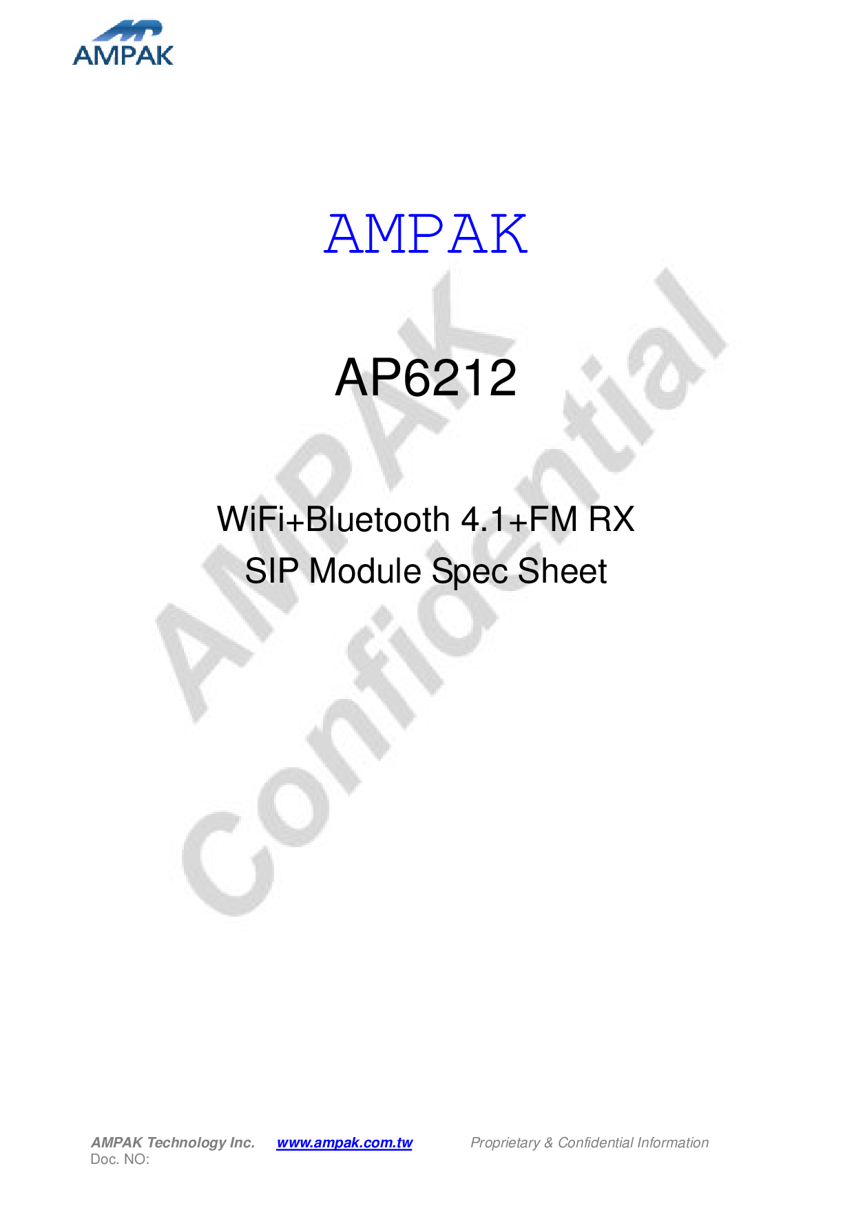 AP6212 WiFi/蓝牙模组图片